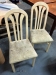 Dining Chairs - Upholstered padded seats - before